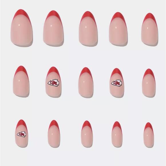 Kansas City Chiefs- Press On Nails-Glamnetic-New In Box - Picture 4 of 7